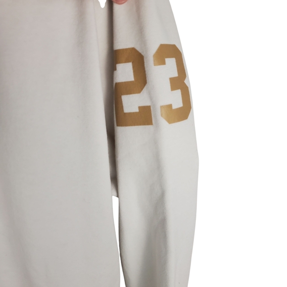 Nike White Hoodie with Gold and Black NC Wesleyan Lacrosse Graphic. XL. #181 - Picture 8 of 12
